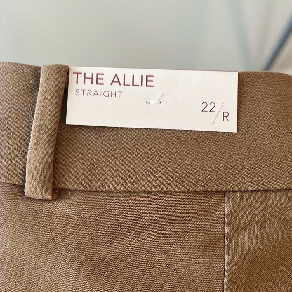 The Allie Straight Tan Pants
